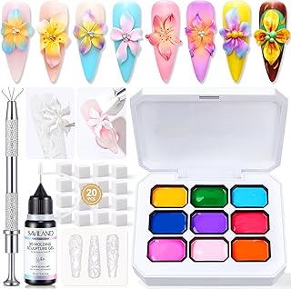 SAVILAND Kit de esmalte de gel de palmaditas ...