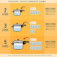 Vista 11 de Prestige PRP4 Aluminum Pressure Cooker, 4 L, Silver