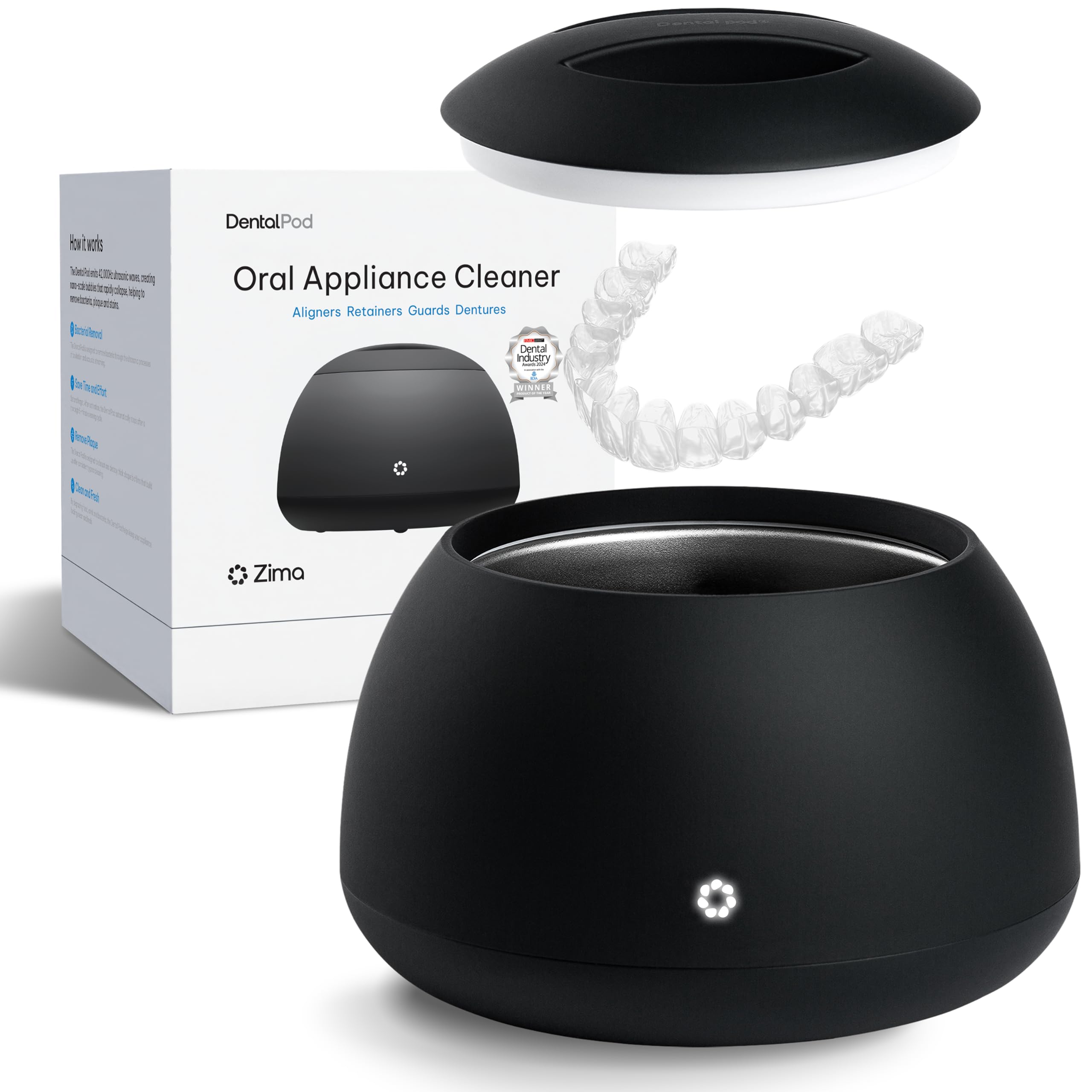 Zima Dental Pod: Ultrasonic Cleaner for Aligners & Retainers -10 Zima Dental Pod: Ultrasonic Cleaner for Aligners & Retainers -10