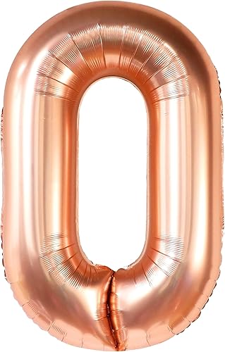 Miniatura 5 de Globo de oro rosa con el número 30 para cumpleaños, grande, 40 pulgadas, globo de oro rosa con el número 30, decoraciones de cumpleaños 30 para