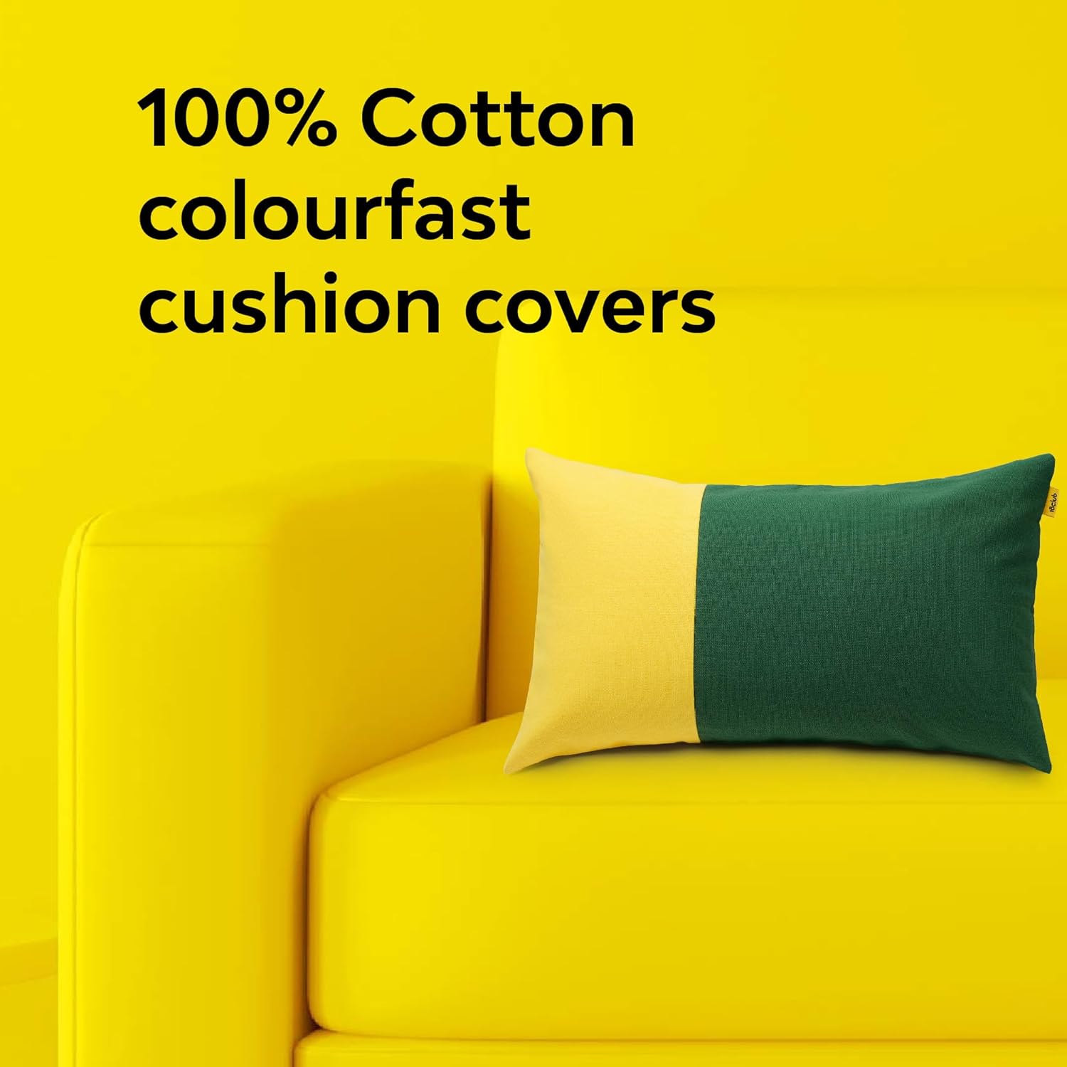 Lumbar Cushion Cover (Set of 2) (12x20) | Yellow/Green