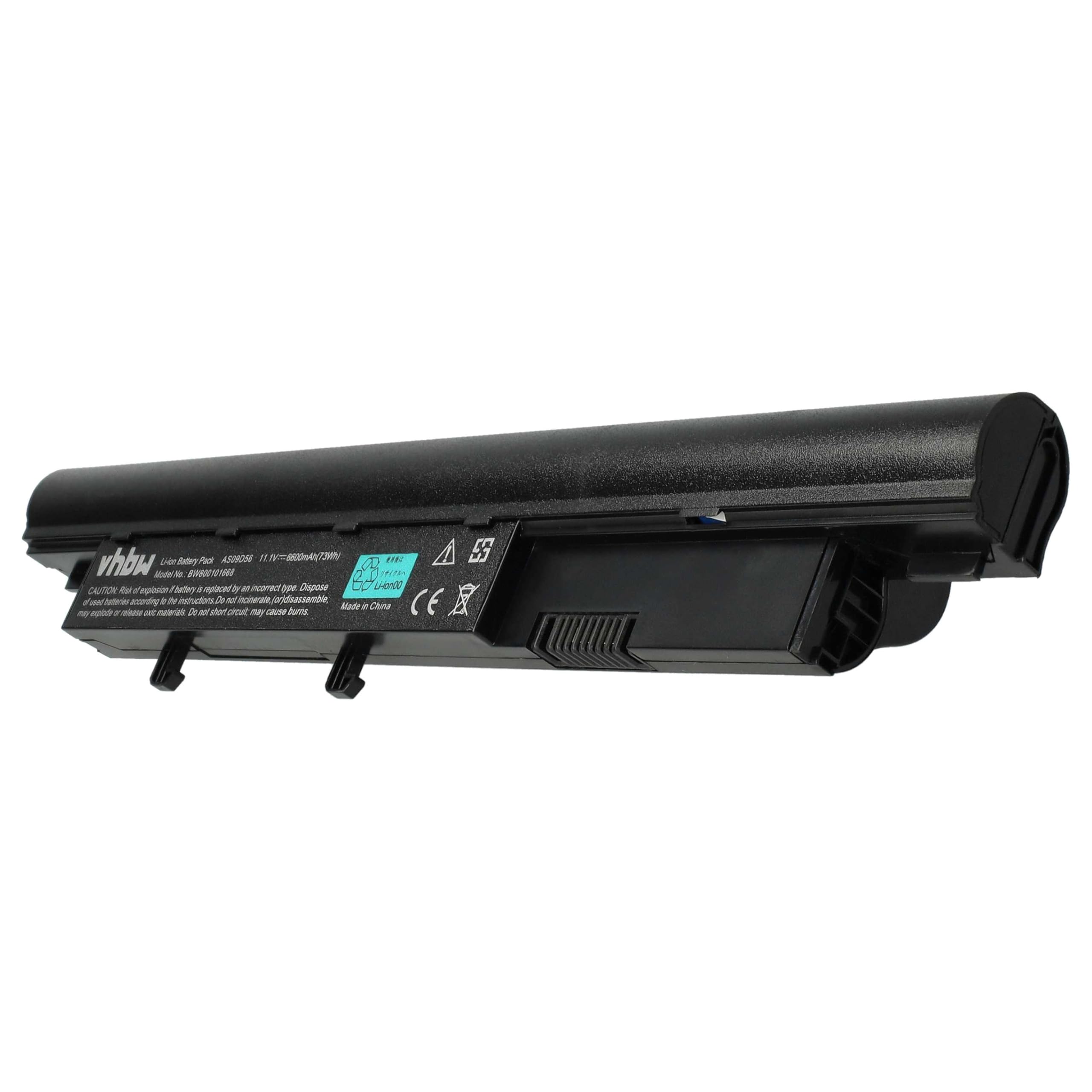 vhbw Akumulator zamienny do Acer AS09D36, AS09D41, AS09D51, AS09D56, AS09D70, AS09D71 do notebooka (6600 mAh, 11,1 V, litowo-jonowy)