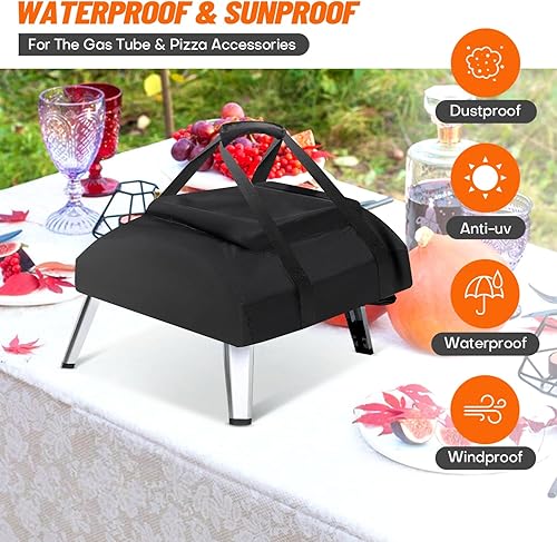 Miniatura 7 de Funda para horno de pizza Onni Koda 16, bolsa de transporte para horno con bolsillo para almacenamiento de accesorios, cubierta portátil para horno