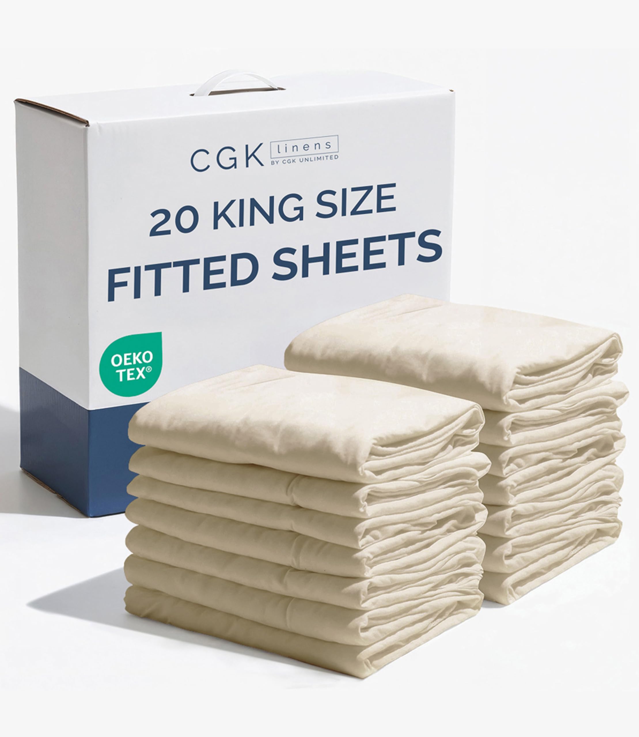 King Fitted Sheet - Single Fitted Sheet Only - 8-16" Deep Pockets - Wheat