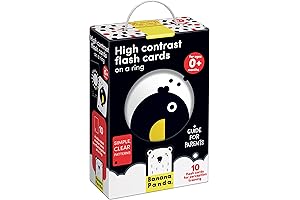 Banana Panda High Contrast Baby Flash Cards for Visual and Sensory Development