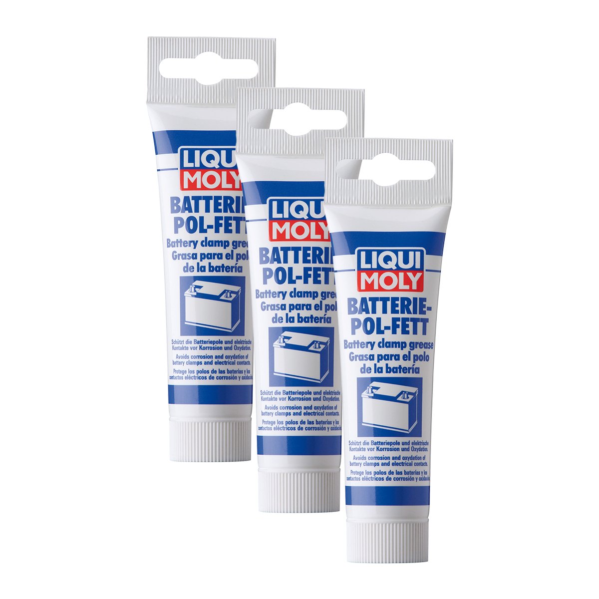 LIQUI MOLY 3140 Lot de 3 graisses pour batterie 50 g