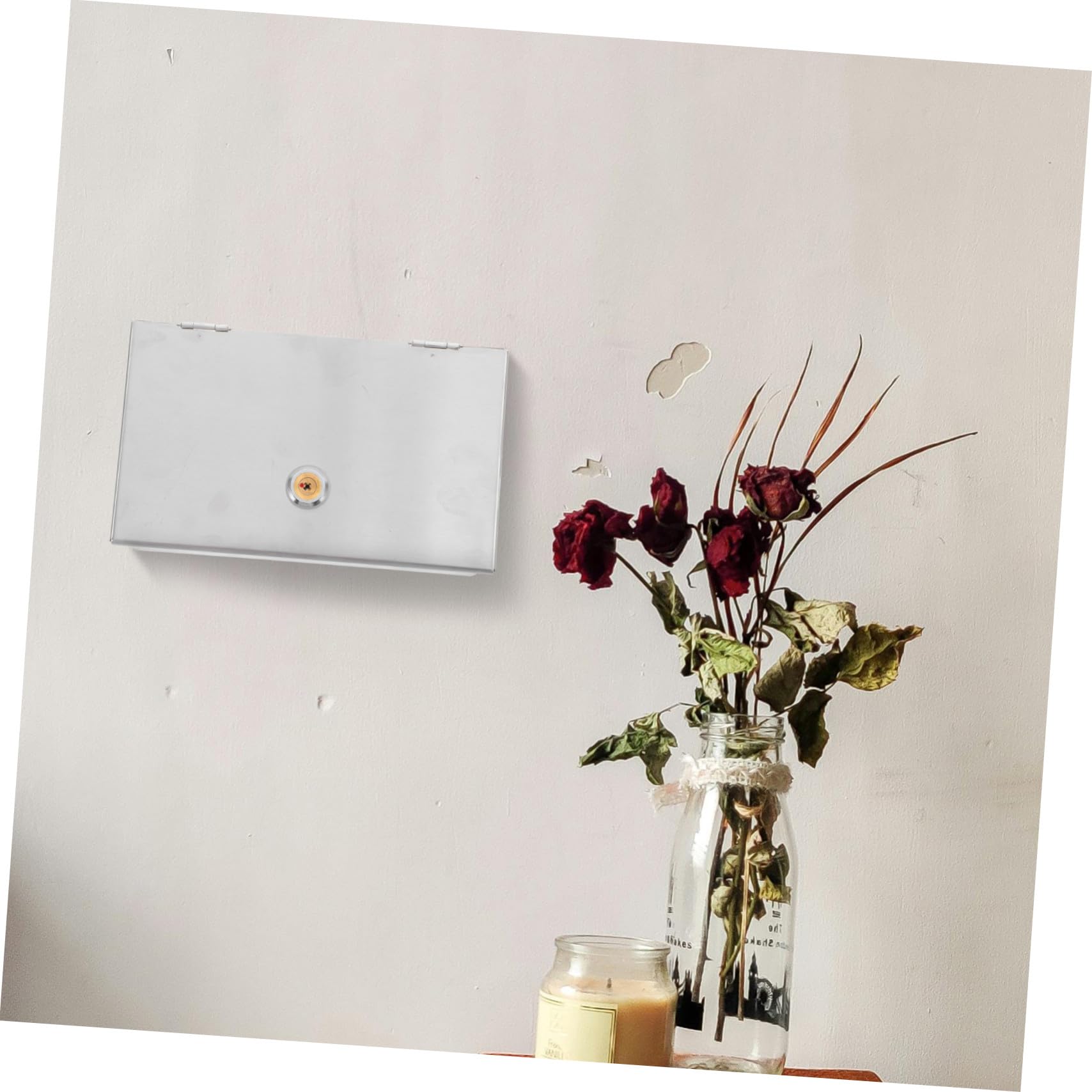 Coperchio Protezione Antifurto e Chiusura a Chiave per Prese Elettriche in Acciaio Inossidabile Resistente All'acqua per Uso Domestico e Ufficio
