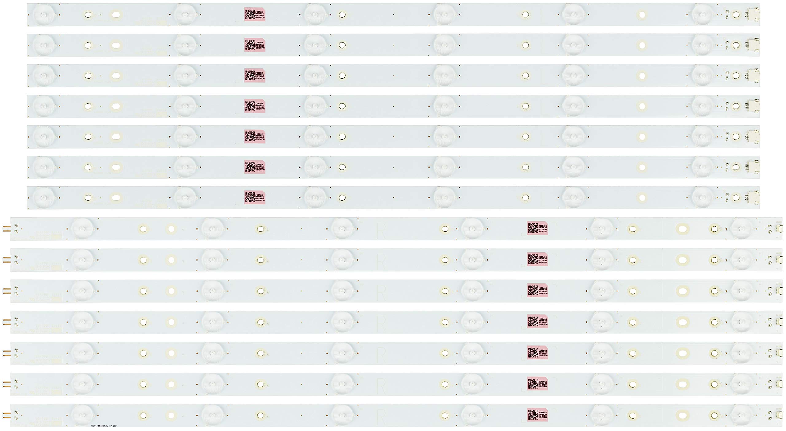 ShopJimmy LBM550P0601-JM-3/LBM550P0601-JN-4 LED Backlight Strips (14) NS-55DR710NA17 New