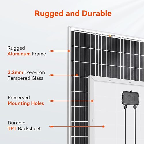 Vista 4 de RICH SOLAR Kit solar monocristalino de 200 vatios y 12 voltios