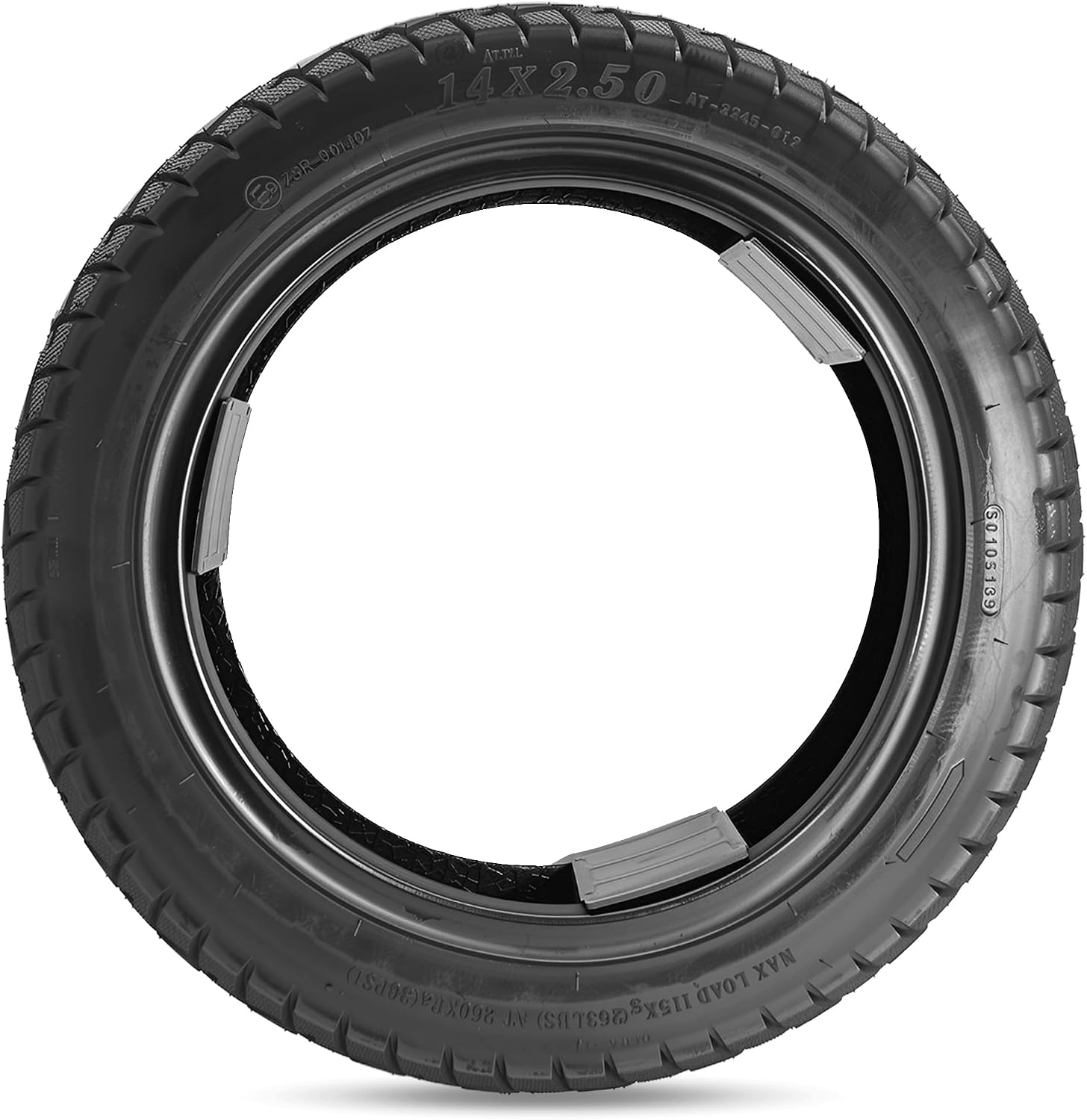 14x2.50(64-254) Outer Tire/Inner Tube, Compatible with 2.50-10 60/100-10 Bike, Bicycle, Dirt Bike, Road Bicycle，Mountain Bicycle，Kids Bike