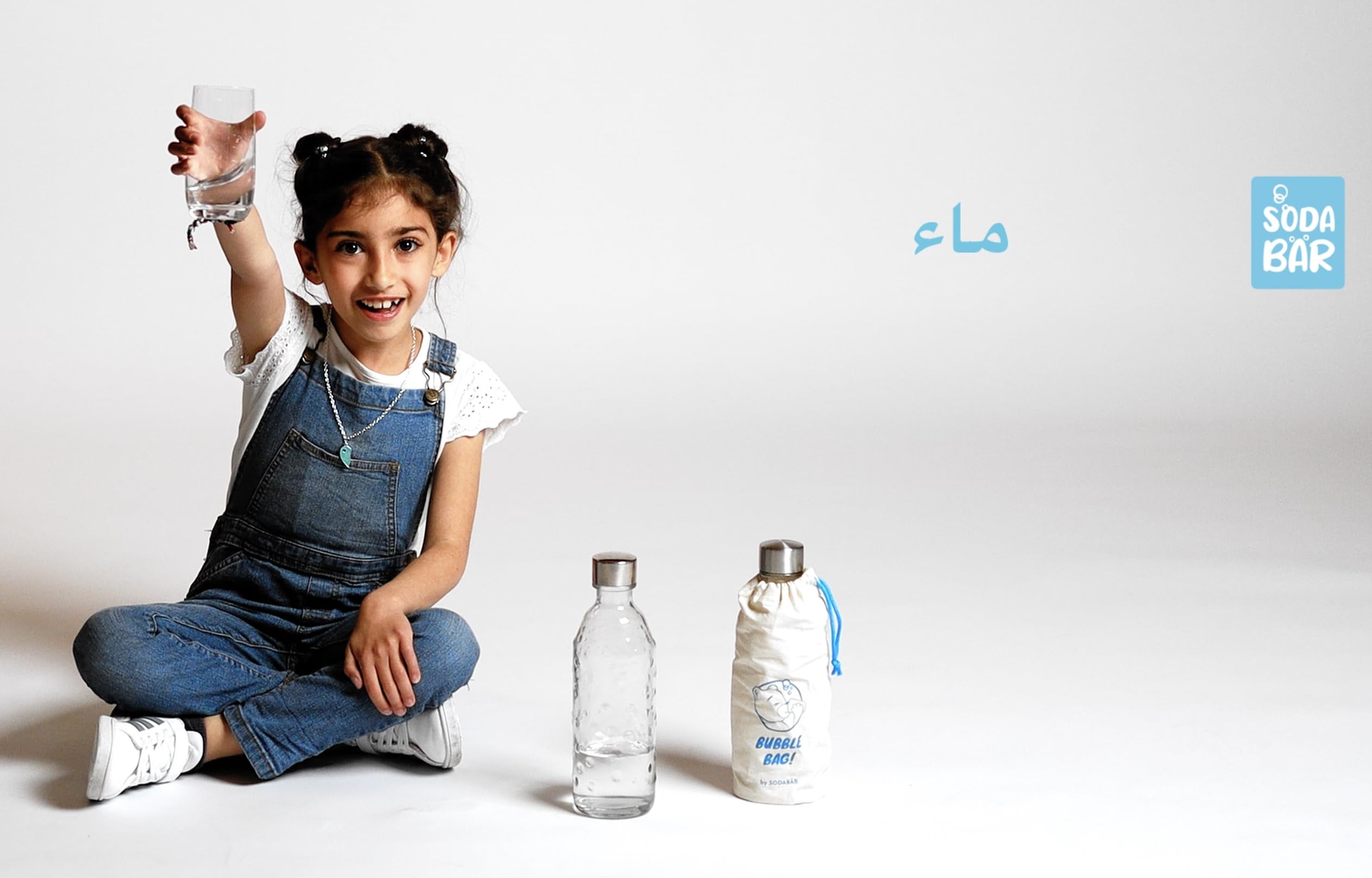 SodaBär Glasflasche (Doppelpack) für Wassersprudler (SodaStream*,Aarke*,uvm.) 0,7 l mit TWIN SECURE, Transparent