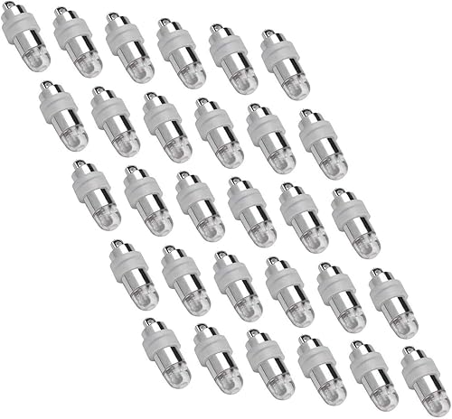 Paquete de 30 luces LED para fiesta, mini sumergibles, impermeables, luces de fiesta para farol de papel, globos, bodas, Halloween, fiesta de