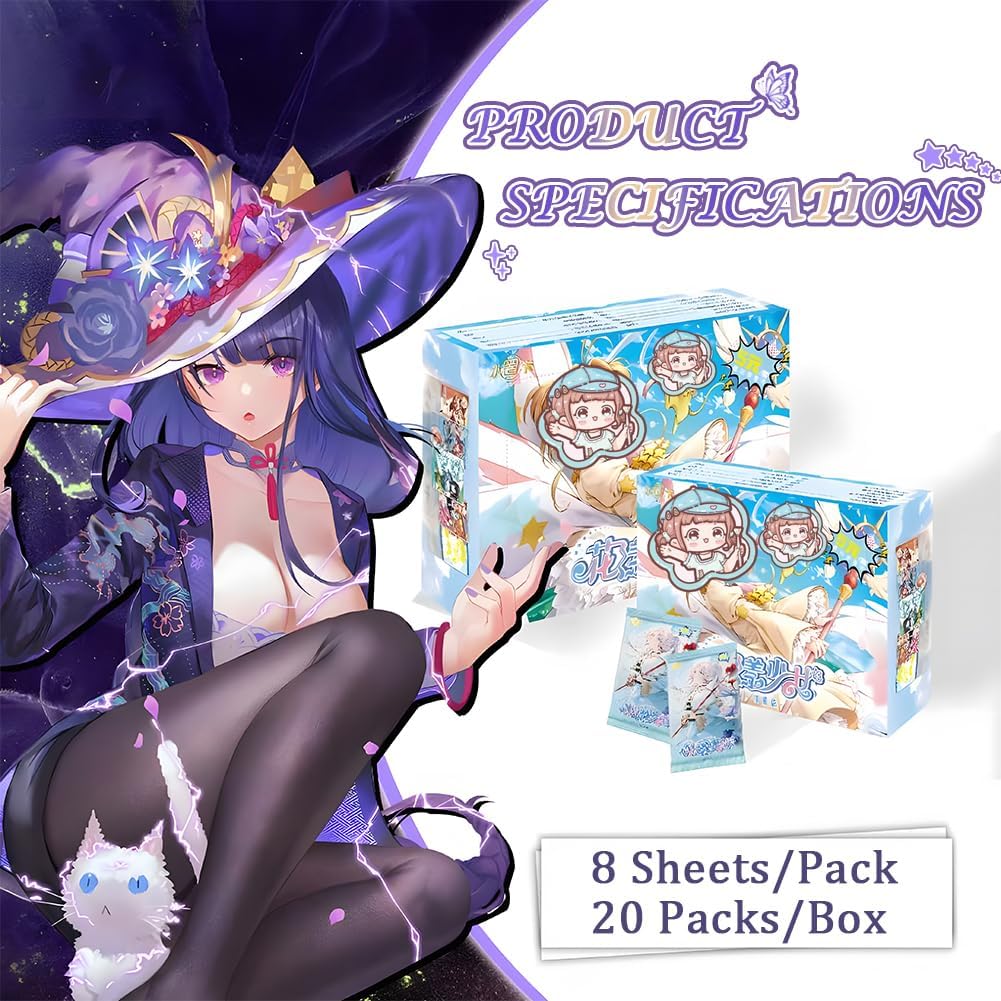 Flowery Girl - Midsummer Chapter - 1 Box, Anime Collection MEIKA Series Girl Cards Waifu Trading Card (HYSN5-01)