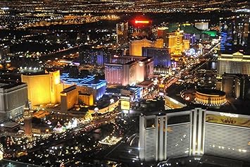 Amazon Co Jp A0 特大 ポスター 風景夜の街ラスベガスメトロポリス 壁紙ウォールステッカーポスター A0 11x841mm Diy 工具 ガーデン