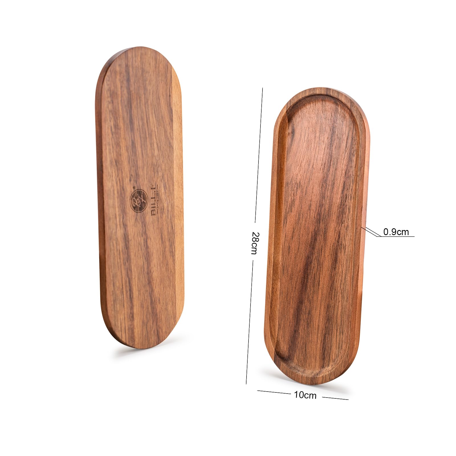 木製トレー楕円形小長細い楕円