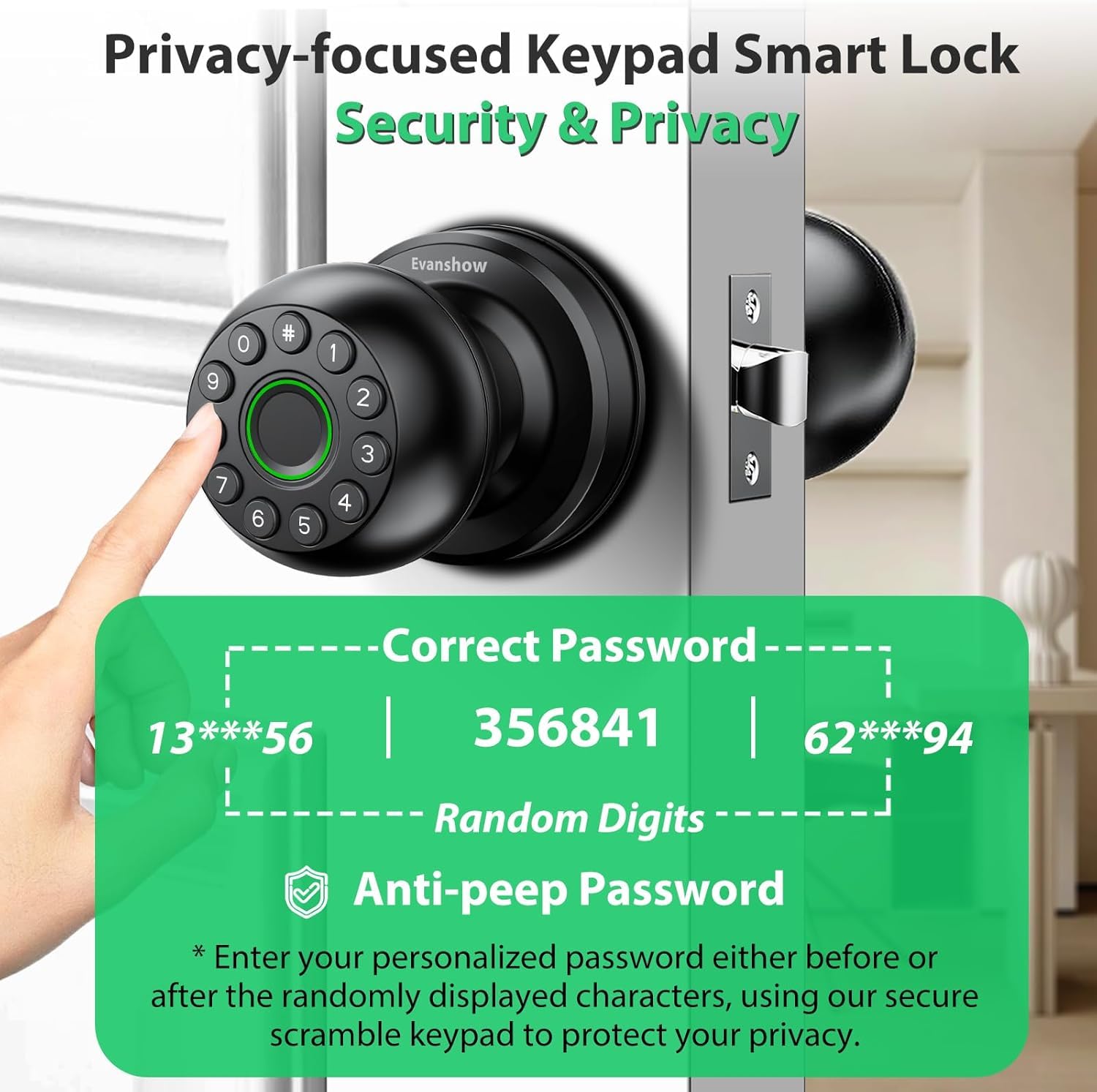 Smart Fingerprint Door Lock - Keyless Entry -4