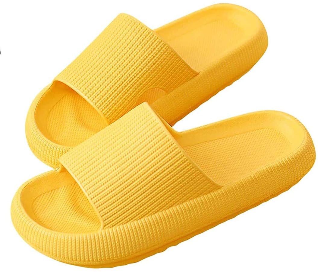 Pillow Slides, Pillow Slides,Unisex Shower Slide Sandal Summer Slippers Non Slip Soft Pool Slides Thick Sole Open Toe Style Slippers Ultra Soft Extra Cloud S