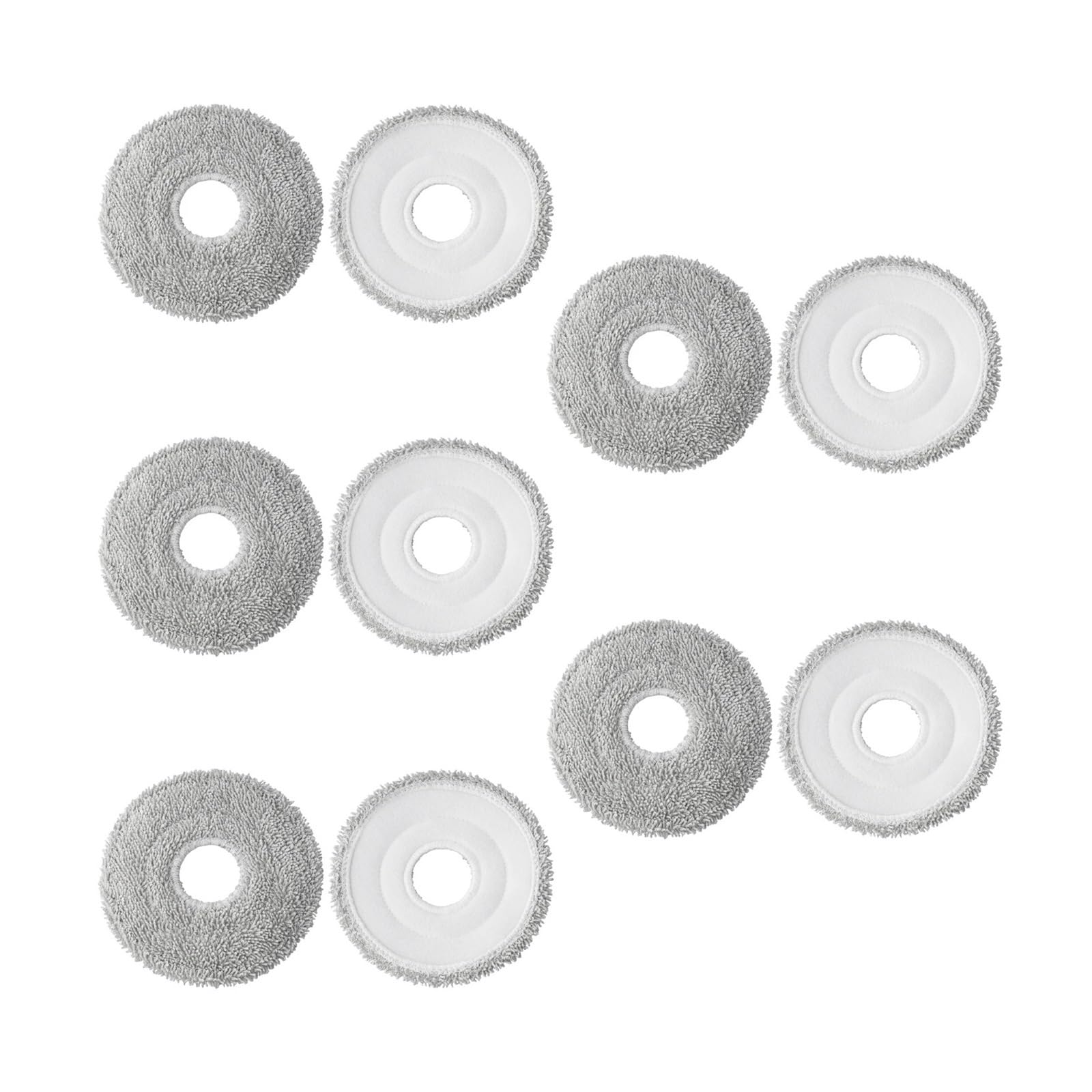 Paño De Microfibra For Fregona De Fácil Limpieza, Paños De Fregona Grises For Aspiradora Robot, Piezas Compatibles, Fácil Instalación, Compatible Con Conga 9590 10090(10 PACK)