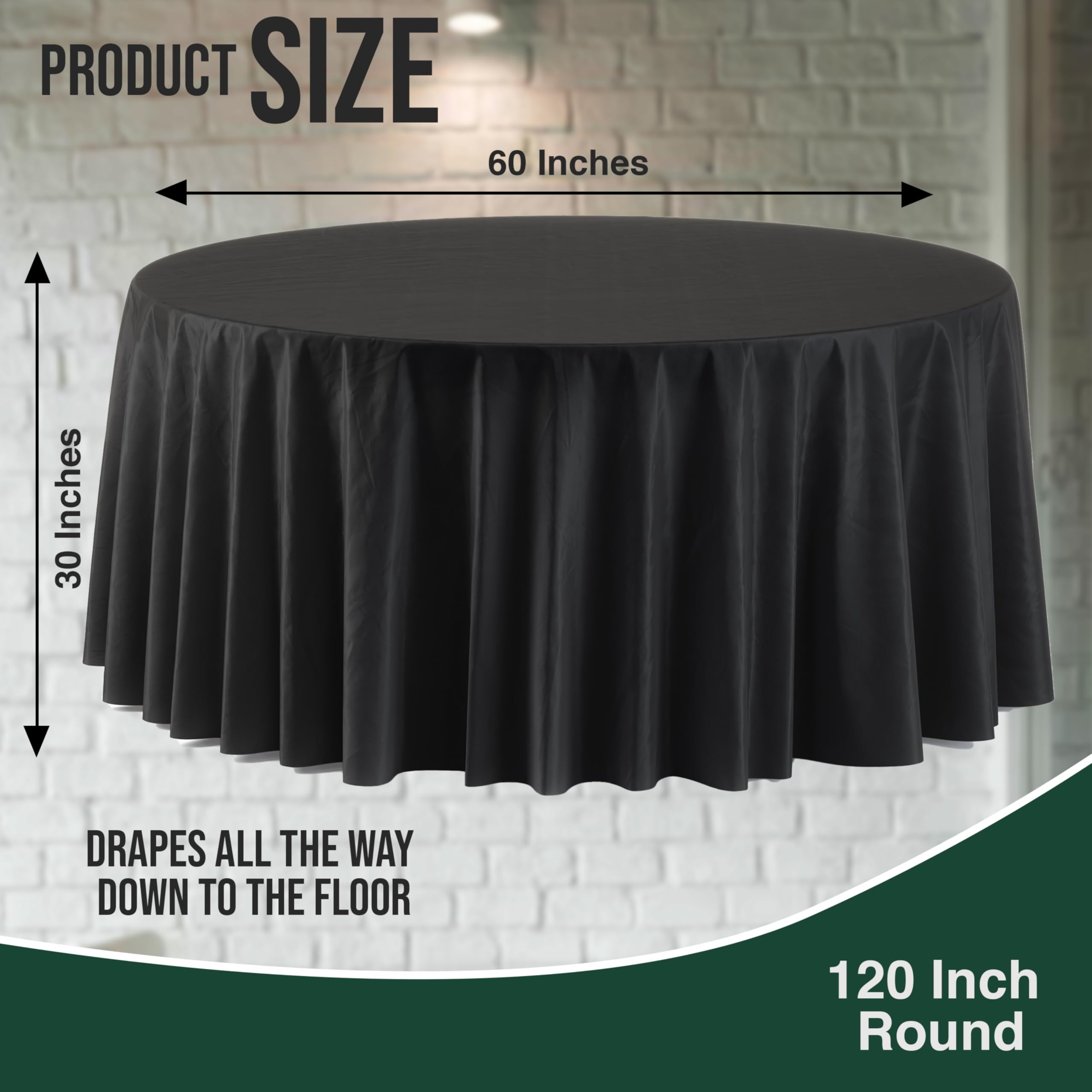 タグ付き！KLIPPAN TABLE CLOTH 120×194cm Polyester Round Tablecloth 120