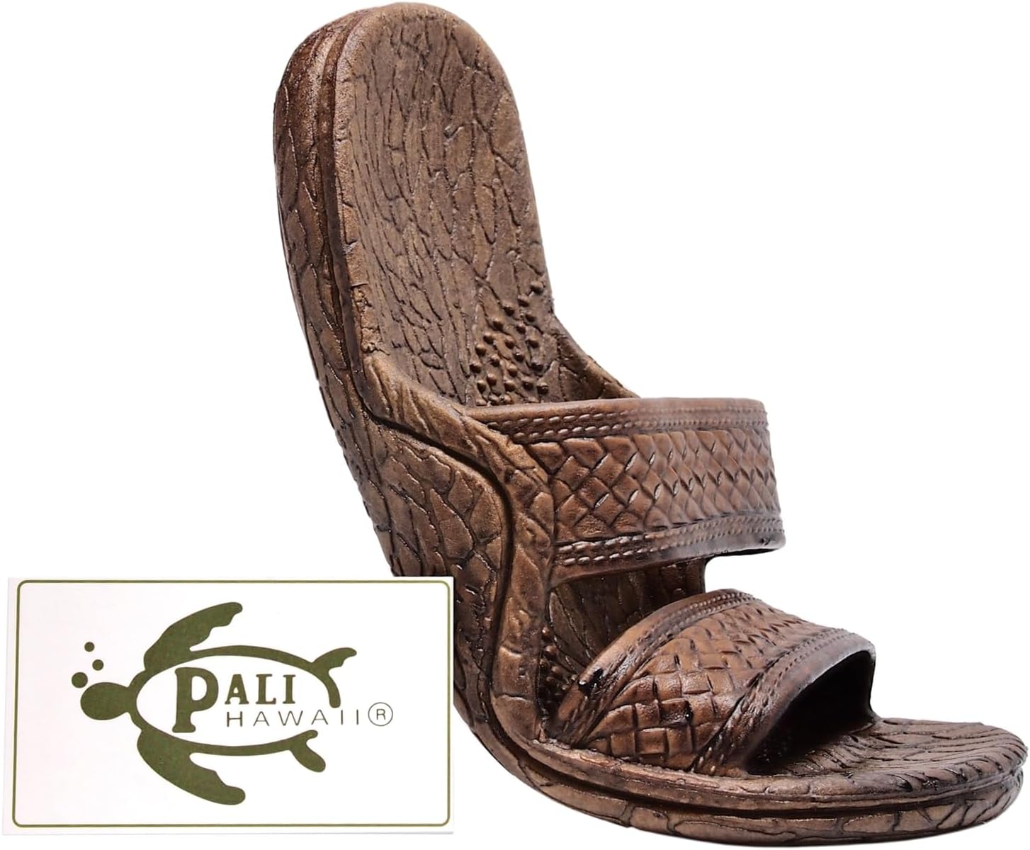Pali Hawaii Light Brown JANDAL + Certificate of Authenticity