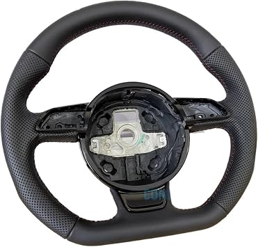Fully Perforated Steering Wheel Flat Bottom Campaign For Audi A3 A4 A5 Q3 Q5
