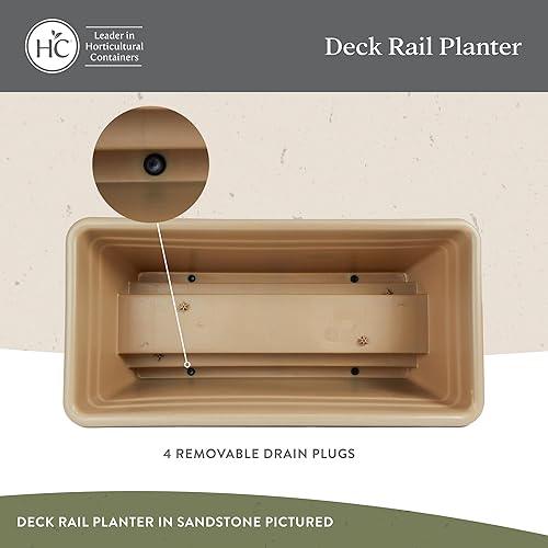 Miniatura 10 de Maceta de riel de cubierta verde