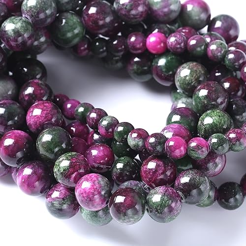 Miniatura 62 de Cuentas sueltas espaciadoras de vidrio limpio de 0.394 pulgadas para hacer joyas, pulseras y collares Vidrio limpio,Cristal ámbar,Ónix de ágata