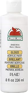 Apple Barrel Gloss Acrylic Paint in Assorted Colors (8 oz), 20408 Gloss White