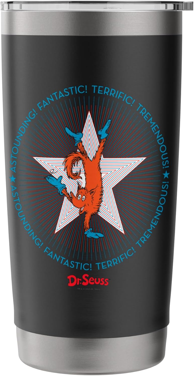 Dr. Seuss Fox in Socks USA Officially Licensed Stainless Steel Insulated Tumbler