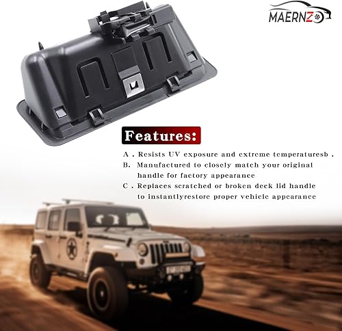 Miniatura 3 de Interruptor de liberación de la manija del maletero compatible con BMW 1 3 5 Series X6 X5 X1 E60 E90 E91 E92 E93 E70 E71 51247118158