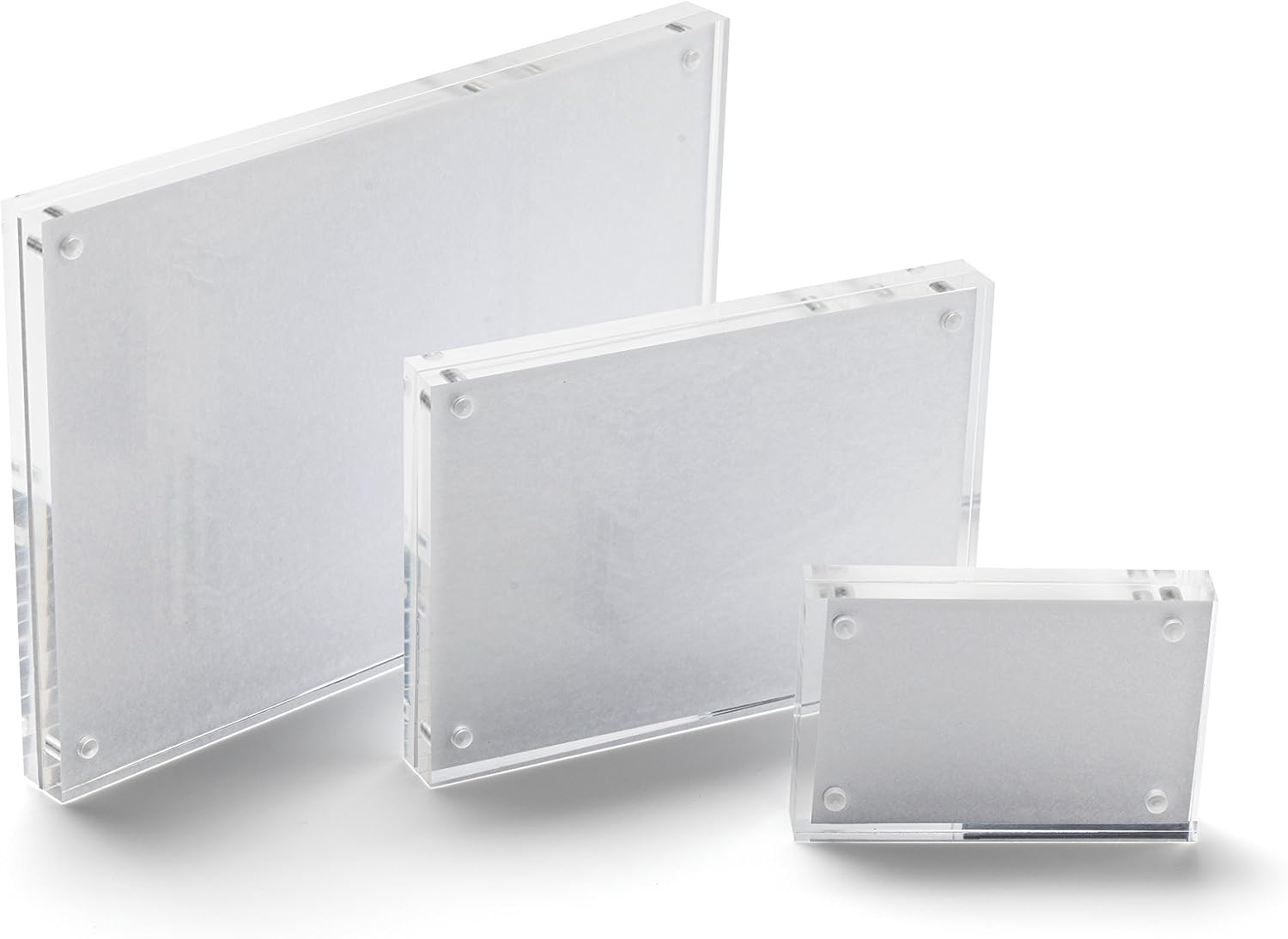 🔥 Deflecto A4 30 mm Acrylic Magnetic Block/Photo Frame - Clear