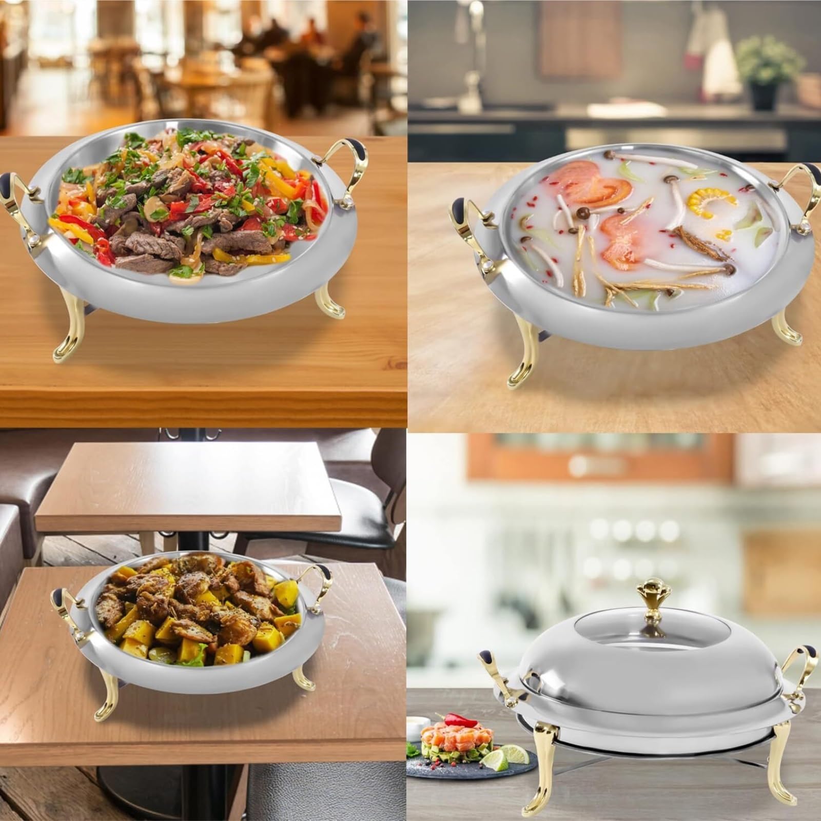 Scaldavivande Chafer in Acciaio Inossidabile for Catering