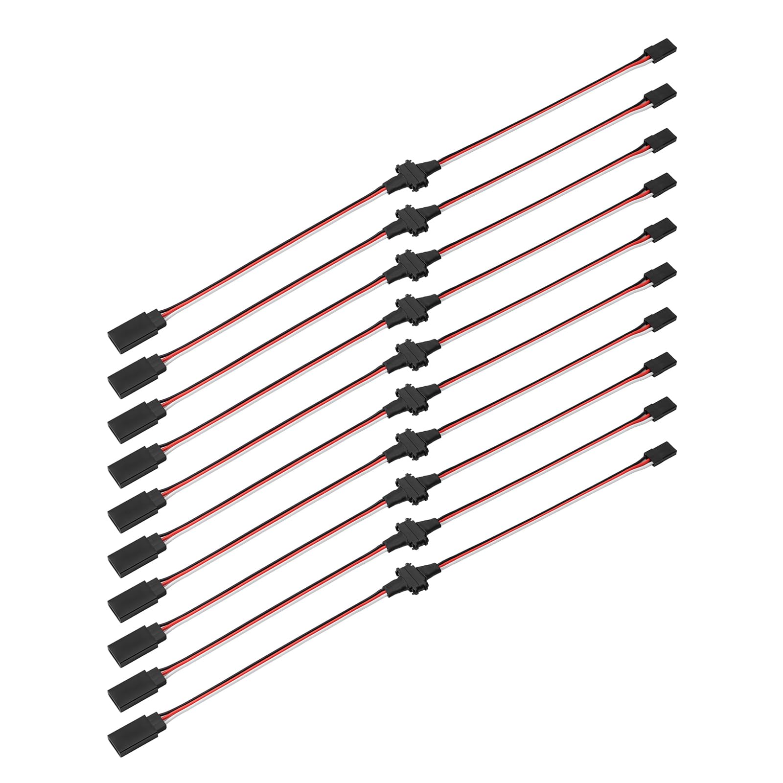 INJORA 5PCS Magnetic Snap-on JR Extension Cable for RC Models (34.5cm*10)