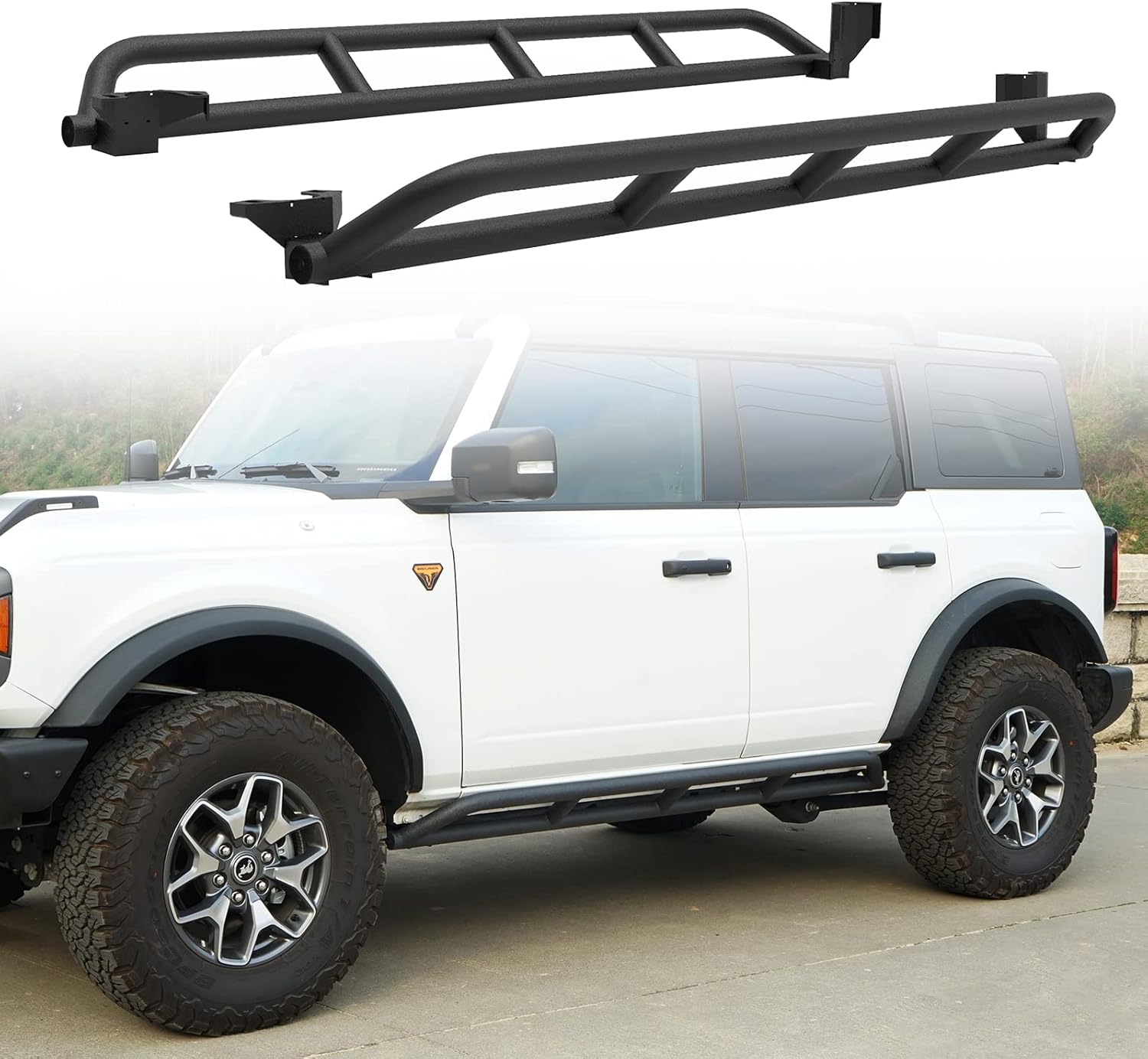 uBox Bronco Tube Rock Sliders Step Rail Rocker Guards