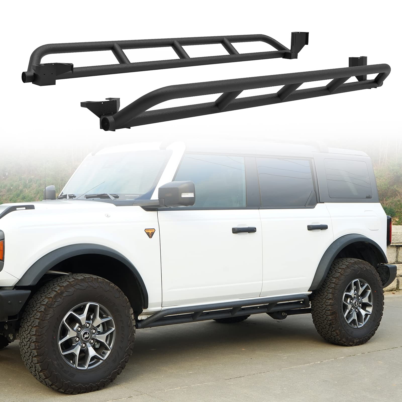 Buy Hooke Road Bronco Nerf Bar Tube Slider Step Rail Rocker Guards for