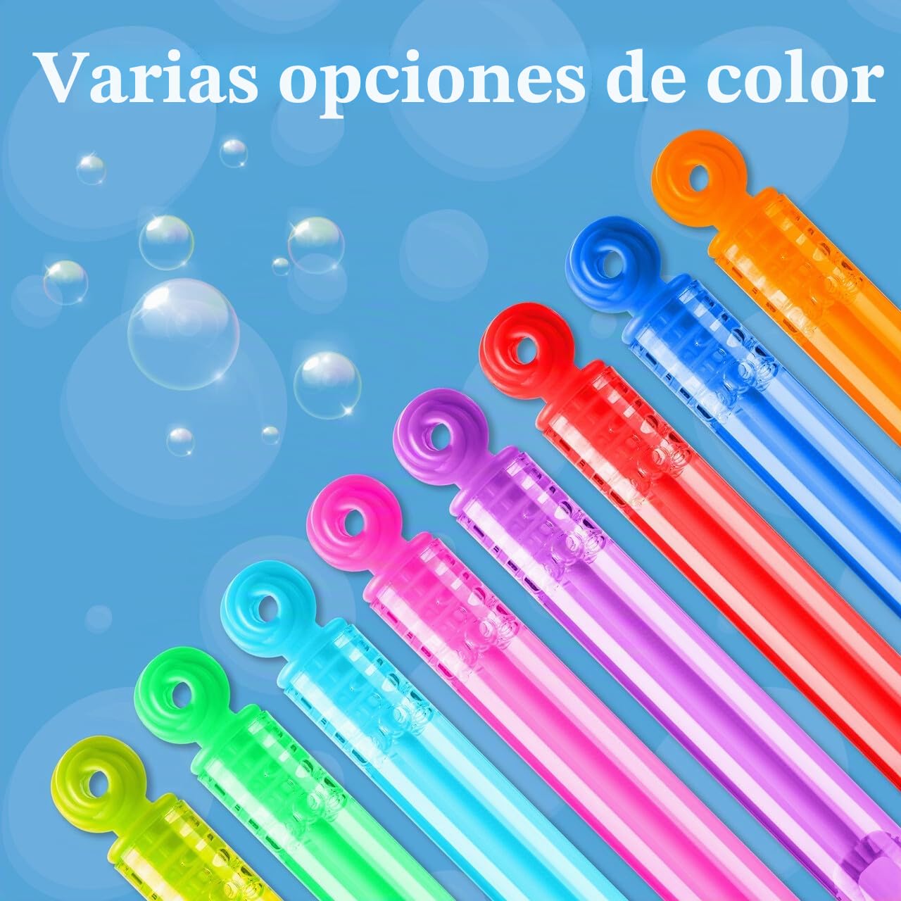 JOYIN 32pcs de Mini Varitas de Burbujas, 8 Colores de Círculos, Rellenadores de Bolsas, Premios para Niños y Niñas