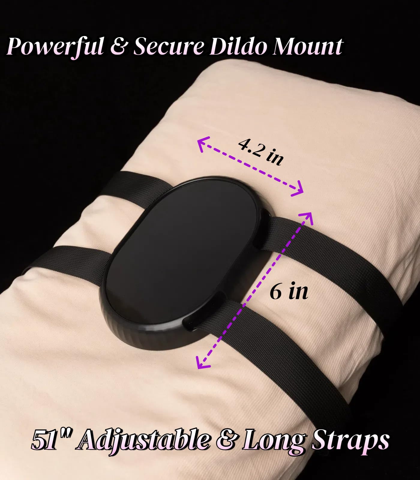 Monster Dildo Suction Cup Mount - Strap on a Pillow or Chair, Dildo Holder for Monster Fantasy Suction Toys, Harness Riding Adult Sex Toys & Games for Women Men Couples (Without Dildos): Set