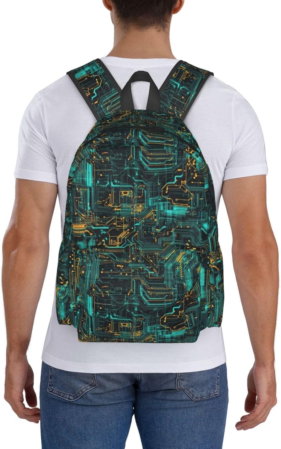 Circuit Board Backpack Laptop Backpacks Multipurpose Daypack For Men Women Travel Hiking