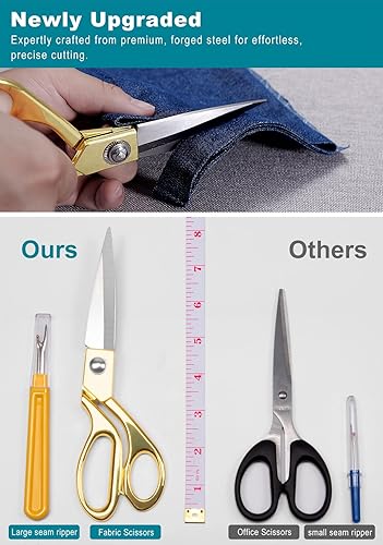 Miniatura 5 de Kit de hilo de aguja de coser para adultos: 232 piezas de suministros profesionales de costura a mano - Kit de costura grande para adultos