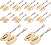 Tessco 10 Pairs Cedar Wooden Shoe Trees Men Size 9-10 Women 10-11 - Shoe Stretchers for Sneakers Boots Widener