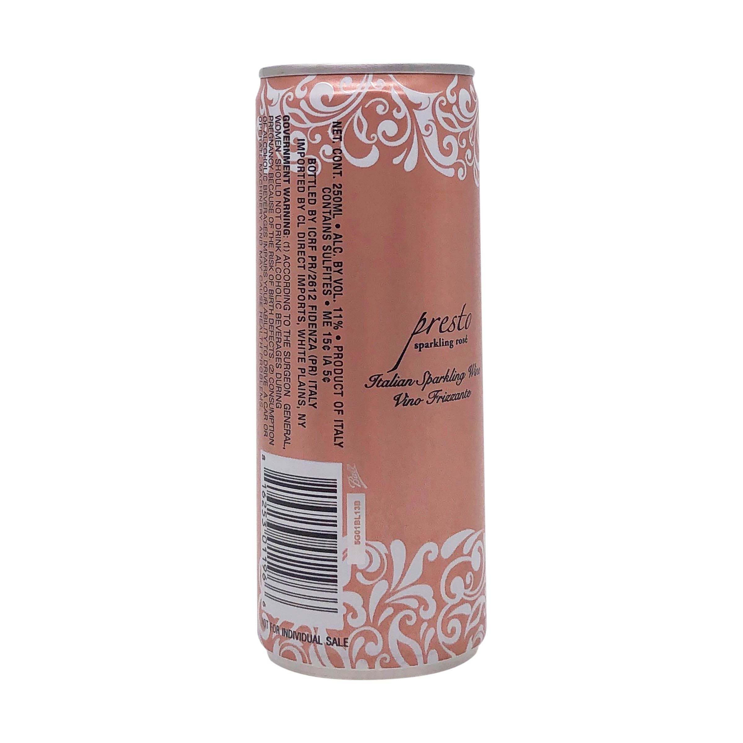 Presto Sparkling Rosé, 250 ml | Grocery Pickup & Delivery | Whole