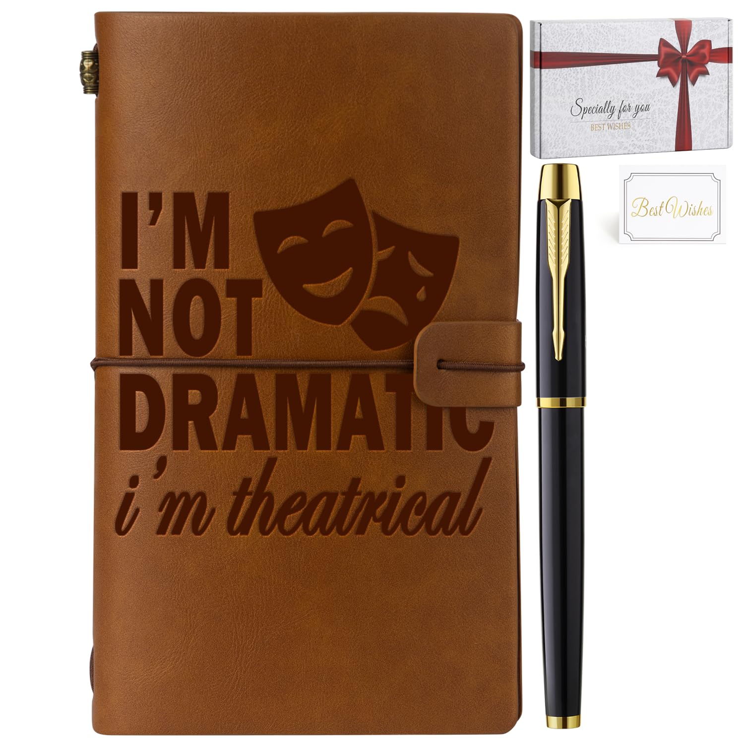 Cadeau de théâtre musical pour directeurs et acteurs : le carnet de notes en cuir