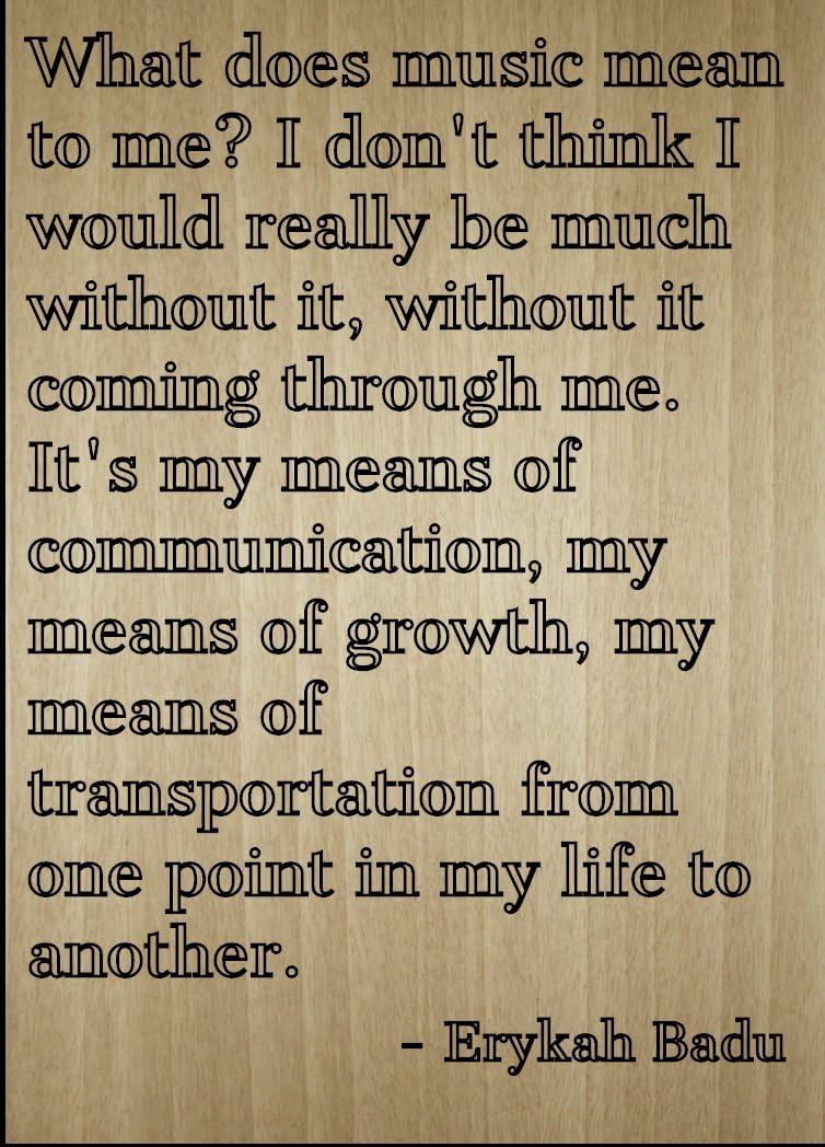Mundus Souvenirs What Does Music Mean to me? I Don't. Quote