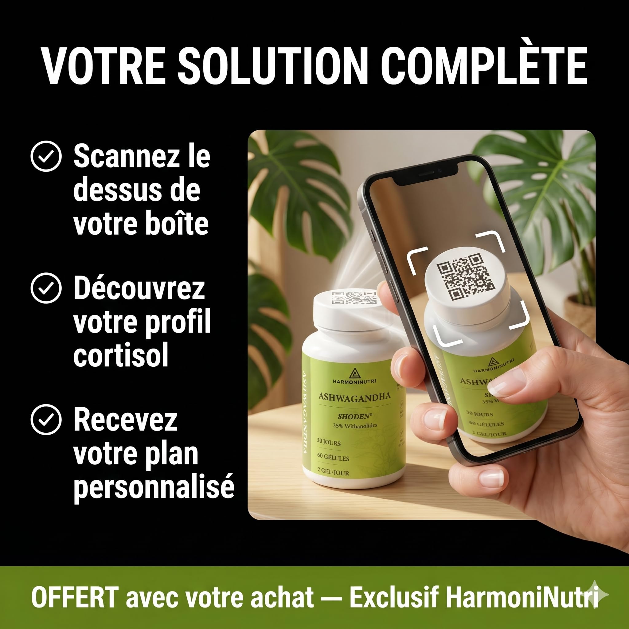 Ashwagandha EXTRA FORT 8000mg : et si votre cortisol sabotait sommeil et poids ? | Shoden® 35% Withanolides | EBOOK & SUIVI INCLUS | Facile à avaler | Plante adaptogène | Anti-Stress