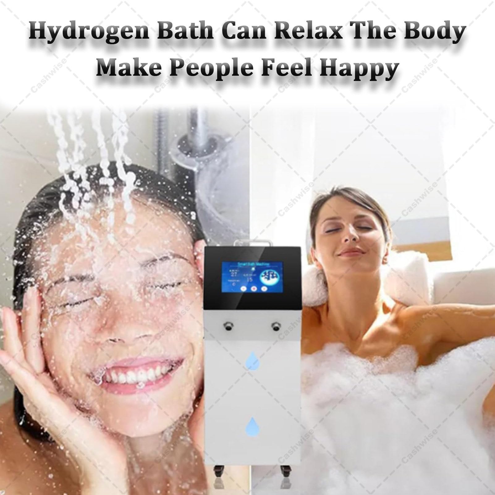 Wasserstoff-Spa-Bademaschine, 5000 ml H2-Gasgenerator für die Gesundheit der Haut, 2000–3000 ppb wasserstoffreiches Wasser, Heimgebrauch, Körpertherapie