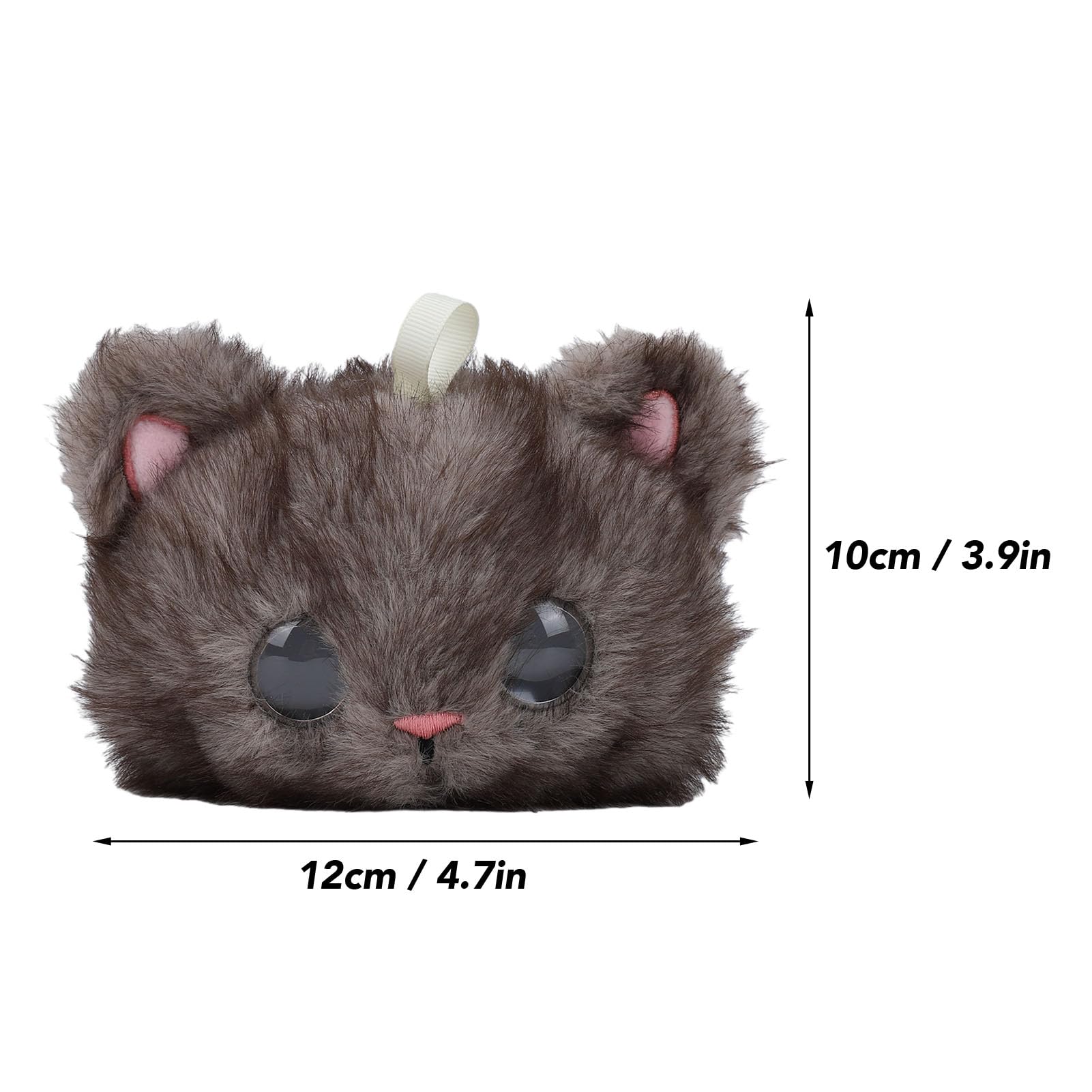 Ausla AI Smart Animal de Peluche Robot de Peluche de Juguete con USB C Recargable 1000 MAh AI Compañero Interactivo Parlante para Niños Niñas Escritorio en Casa Juego de Apoyo Emocional (Gray)