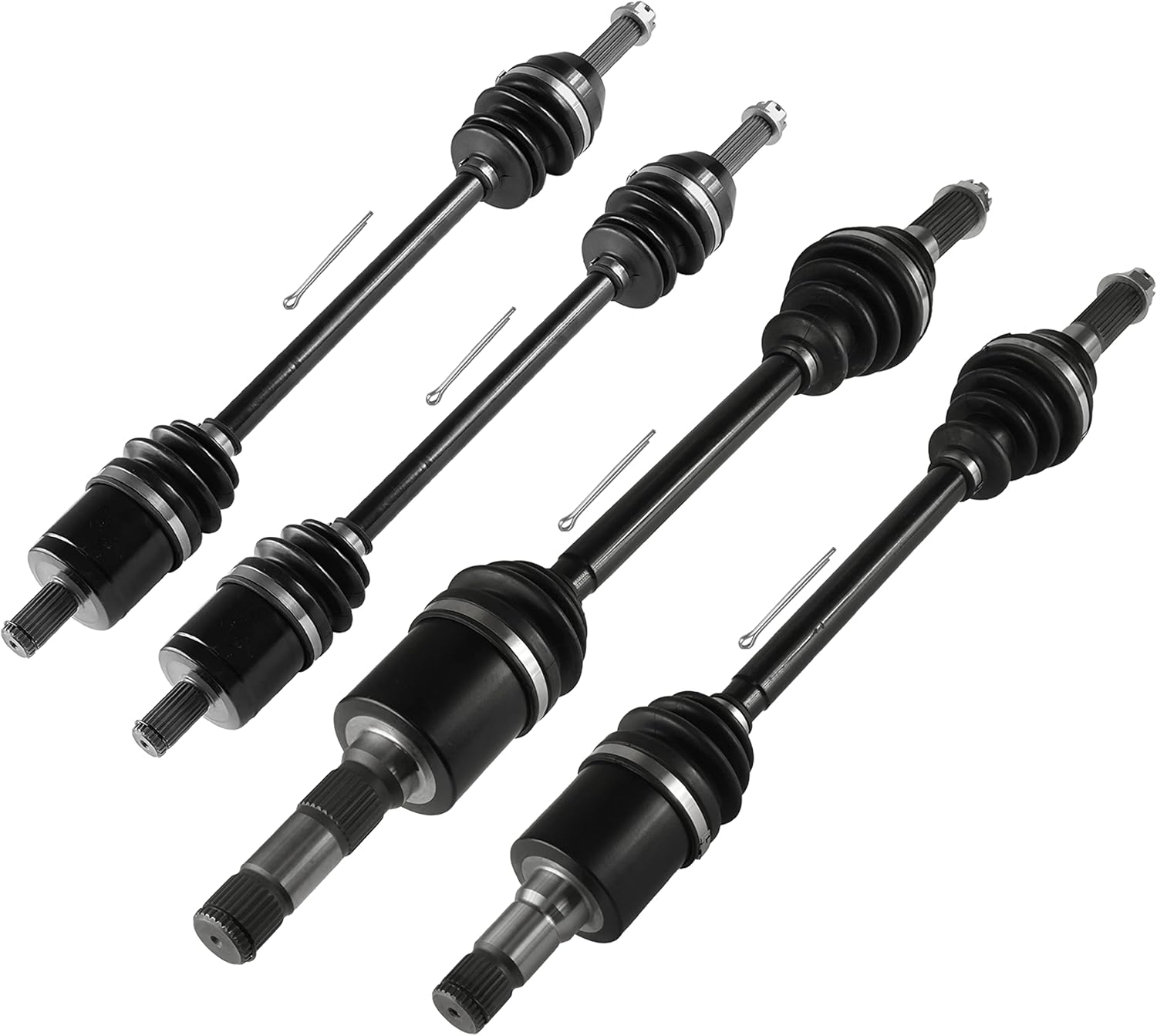 Caltric Front Rear Left Right Complete Cv Joint Axles Compatible with Polaris Ranger Crew 700 2008 2009