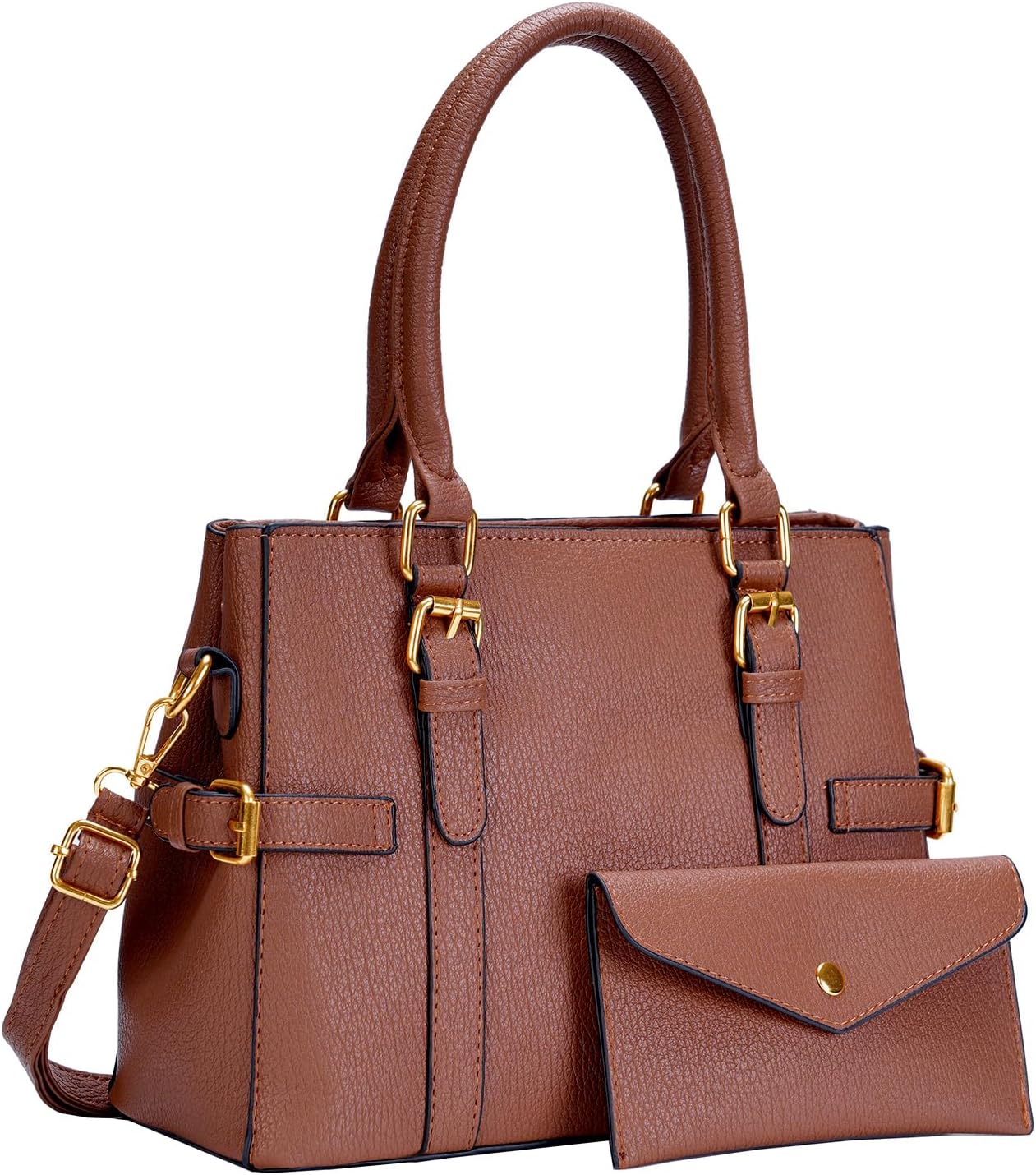 レディース ハンドバッグ ファッション レザー ハンドバッグ 財布 女性用 トートバッグ ショルダーバッグ トップハンドル サッチェル フォールパース