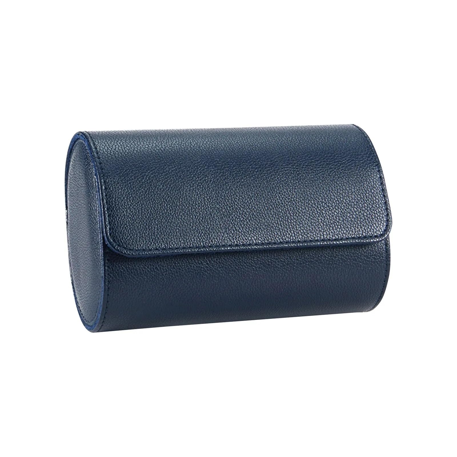 ZHSOAO 2pcs 1/2/3-Slot Watch Roll Storage Box Portable Vintage Leather Display Case Organizers for Men & Women