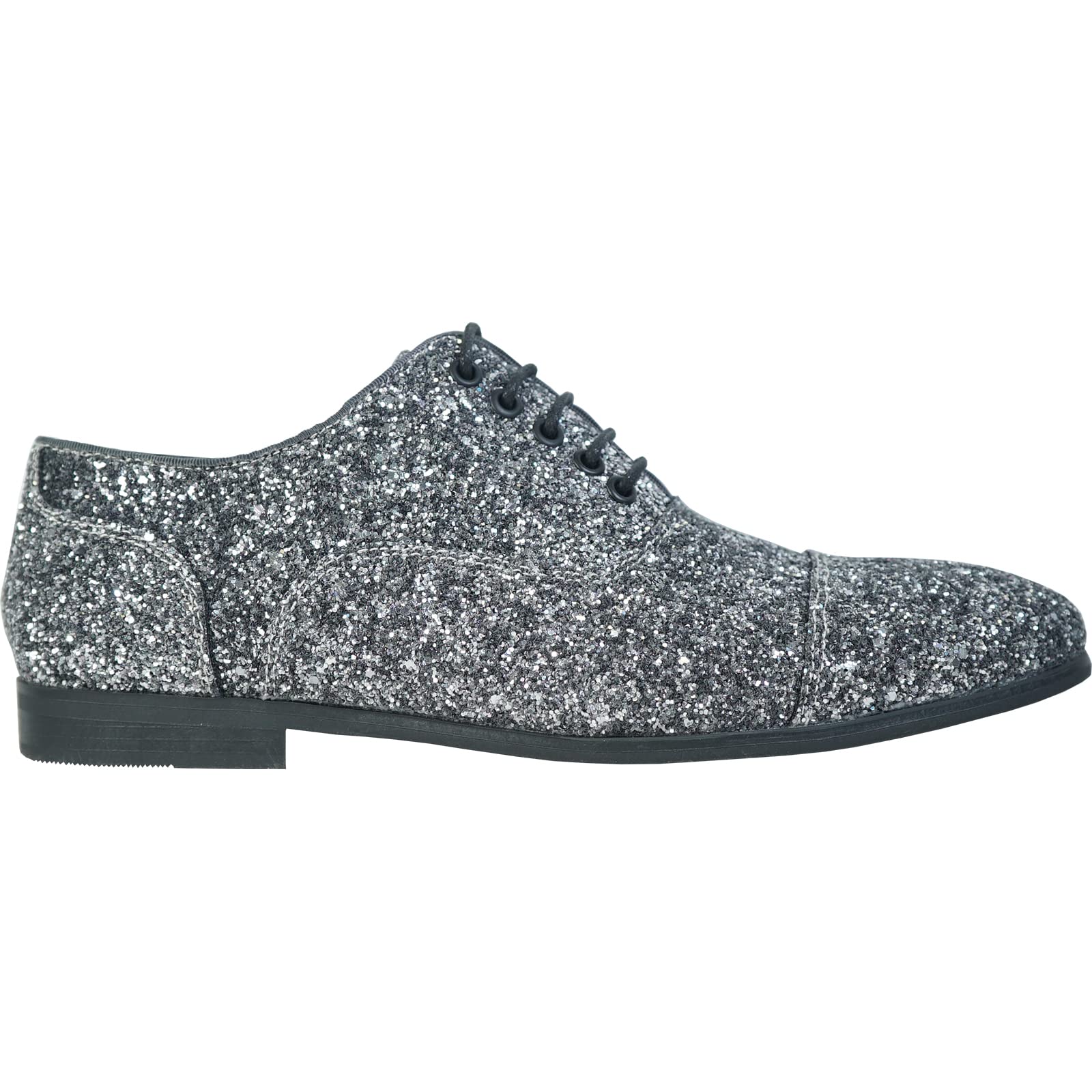 bravo! Zapatos de vestir para hombre, mocasines sin cordones, Oxford con puntera metálica, purpurina para boda, graduación, negro, azul, verde, dorado, rosa, peltre, morado, plateado, rojo